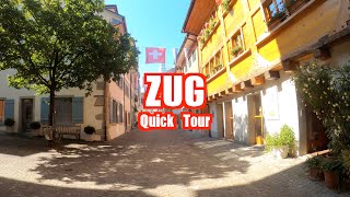 Quick tour of Zug in Switzerland in 4K