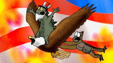 Happy 4th with Godzilla and Monkey...