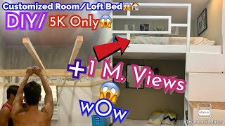 5K lang/Galing ng IDEA,Pede ito sa Room moMadali lang gawinkaya mo ito,Loft Bed Customized room