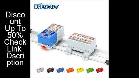 Wire Connectors Plug-in Terminal Block Spliceable One In Multiple Out Splitter Electrical Guide Rail