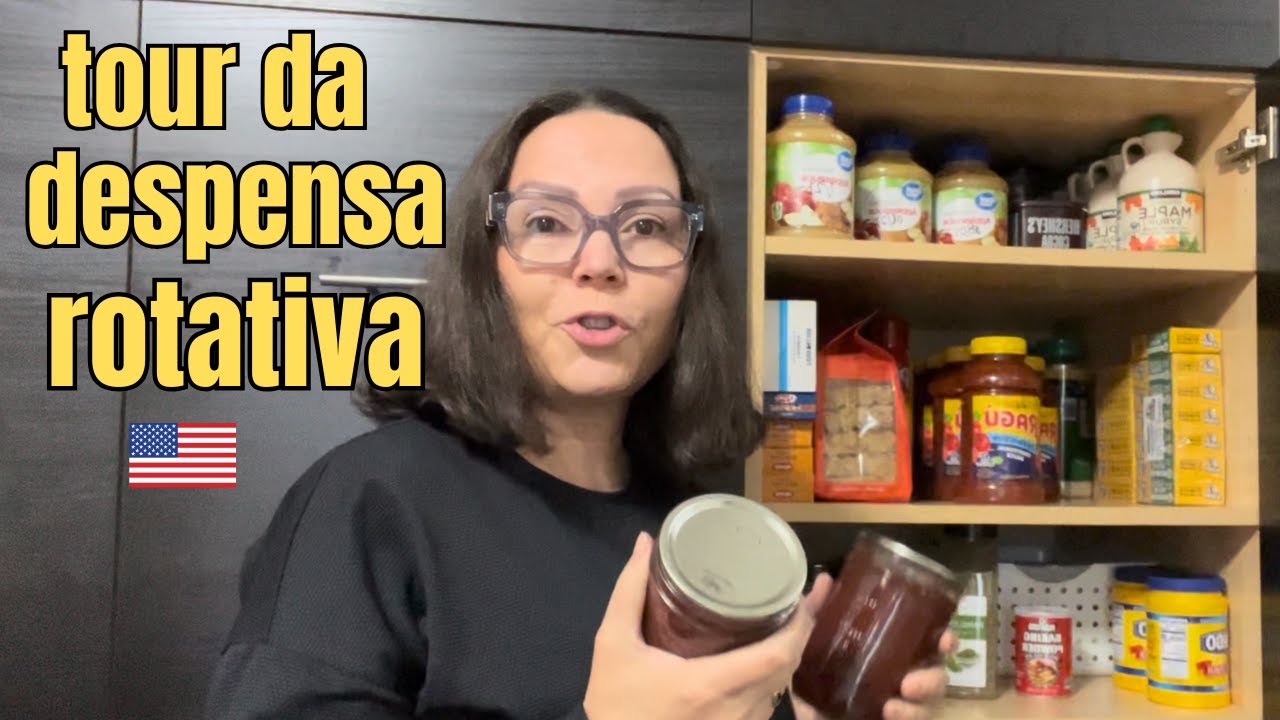Como fazer uma despensa rotativa//Tour da minha despensa rotativa