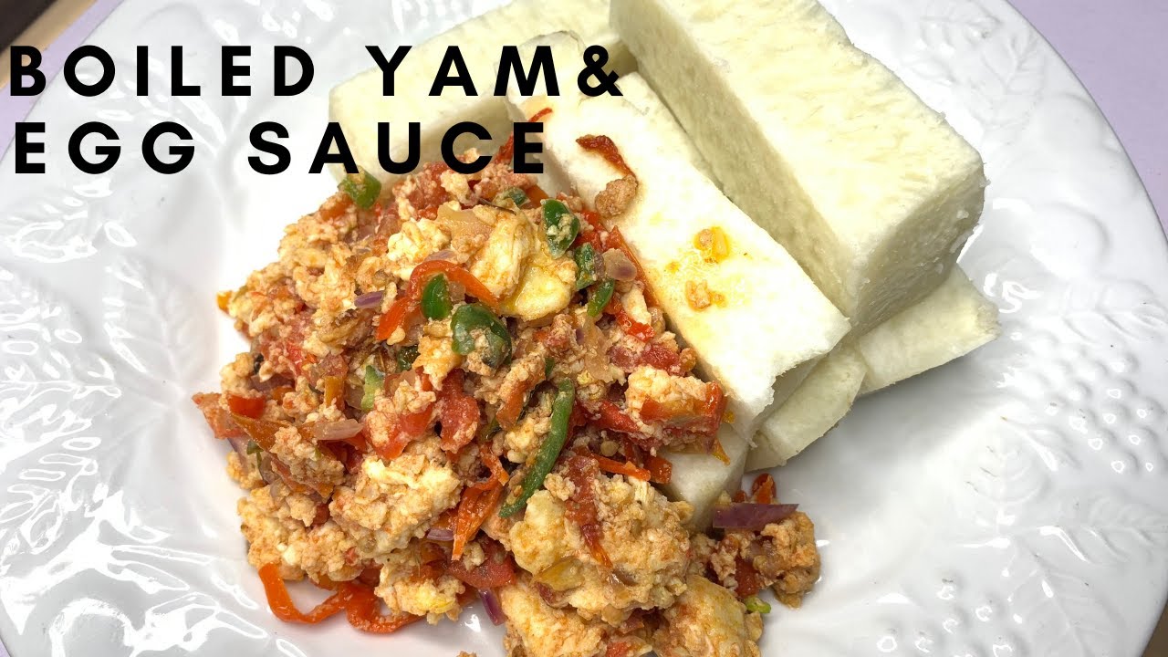 YAM AND EGG SAUCE RECIPE l COOK WITH US YouTube