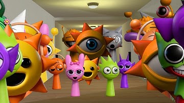 4K SPRUNKI Nextbots - Full Garry