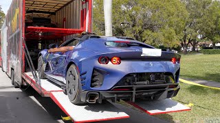 Billionaires Playground at Moda Miami  812 Competizione Aperta, F12 TDF, F40, GT40, Purosangue