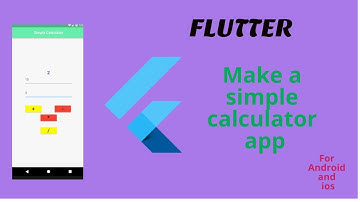 How to make a simple calculator application using flutter