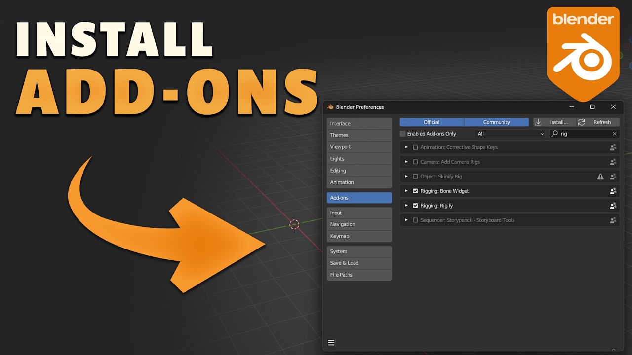 How to Install Add-Ons in Blender - YouTube