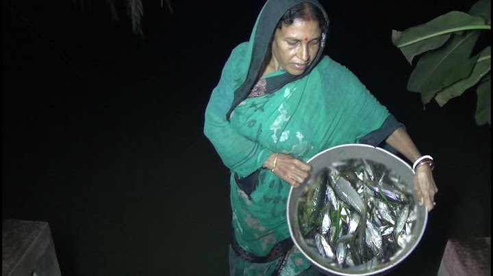 আবার বিকেল থেকে রাত পর্যন্ত মাছ ধরলাম। I caught fish again from afternoon to night