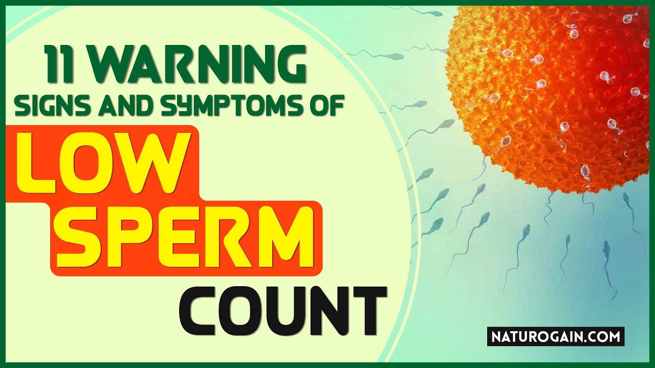 Warning Signs And Symptoms Of Low Sperm Count Oligospermia Youtube