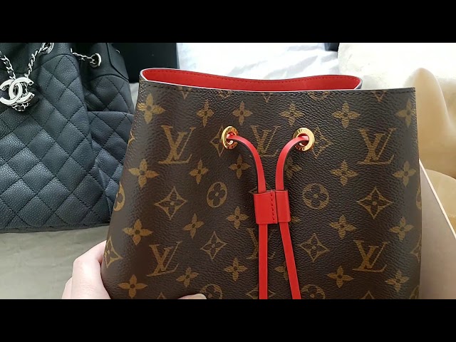 Chanel vs Louis Vuitton OPEN bucket drawstring bag comparison Neonoe  #lvneonoe #chanelbag 