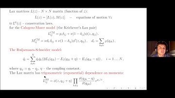 Zoom Workshop on Elliptic Integrable Systems. Day 2. Talks by A. Zotov, S. Ruijsenaars, S. Razamat