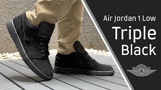 air jordan 1 low triple black