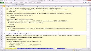 Ctrl + Shift + Enter: Excel Array Formulas 15: General Guidelines For Array Formulas