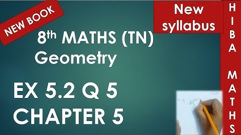 8th maths chapter 5 exercise 5.2 question 5 geometry tn samacheer hiba maths