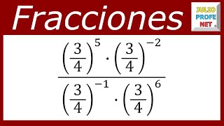 POTENCIACIÓN CON FRACCIONES - Ejercicio 2