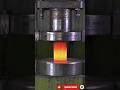 A powerful hydraulic press slowly crushes objects with extreme force and precision. #satisfying #fyp