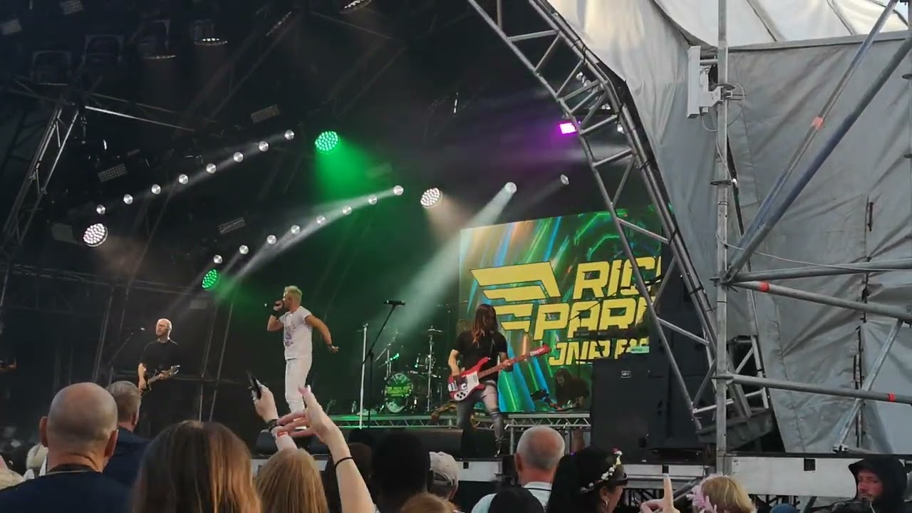 Rick Parfitt Jr and the RPJ band performing Give It Away at Solihull Summer Fest 20 /7 /25
