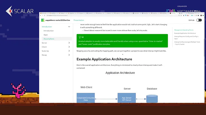 INTEGRATING SCALA.JS INTO AN EXISTING FULL STACK APP - Devon Miller | Scalar 2020