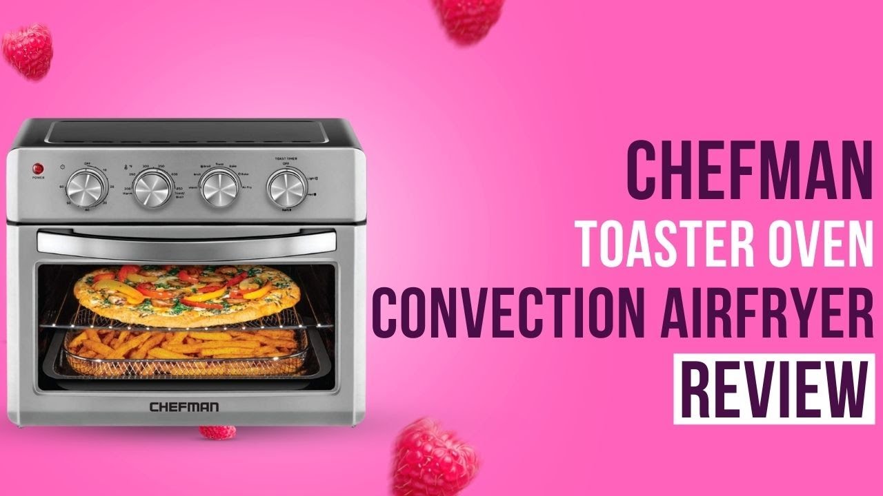 Air Fryer + Toaster Oven, Stainless Steel, 20 Liter Chefman