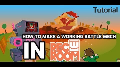 How to make a working Battle Mech In Rec Room | DRIVEABLE! | SirScrubBuns Rec Room tutorial