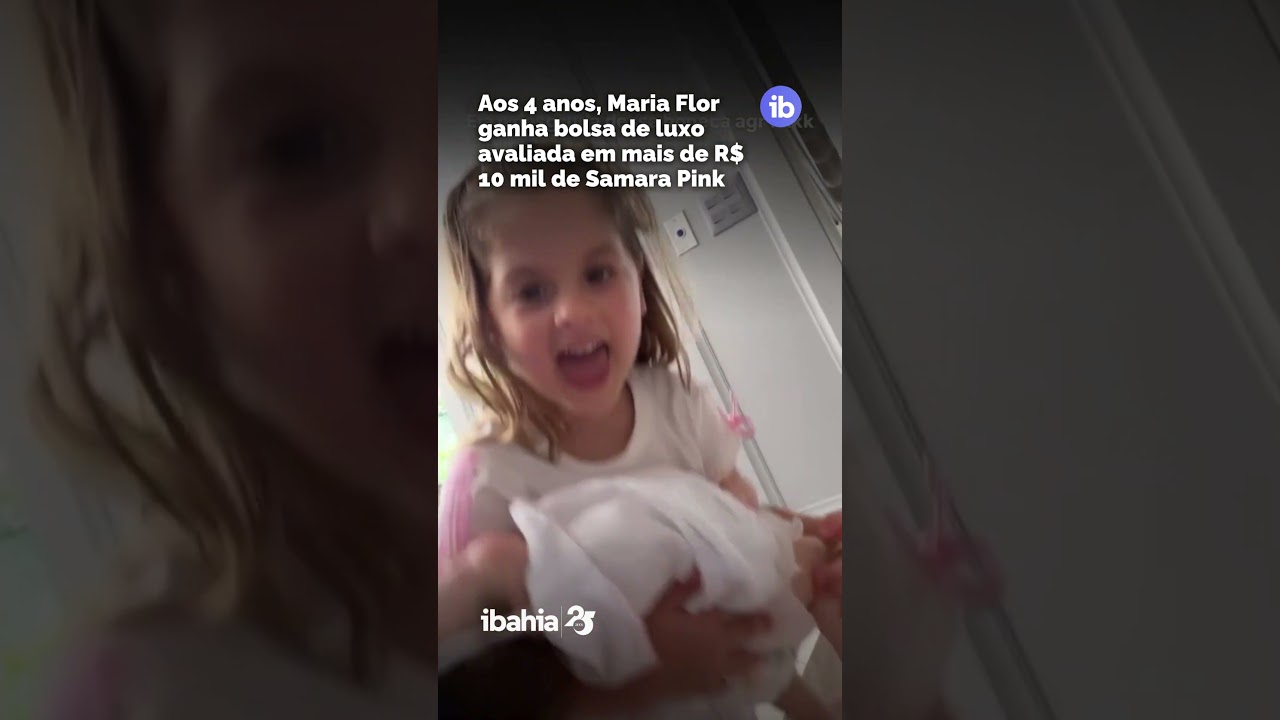 Aos 4 anos, Maria Flor ganha bolsa de luxo avaliada em mais de R$ 10 mil de Samara Pink 