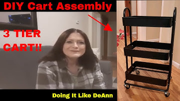 3 Tier Rolling Utility Cart