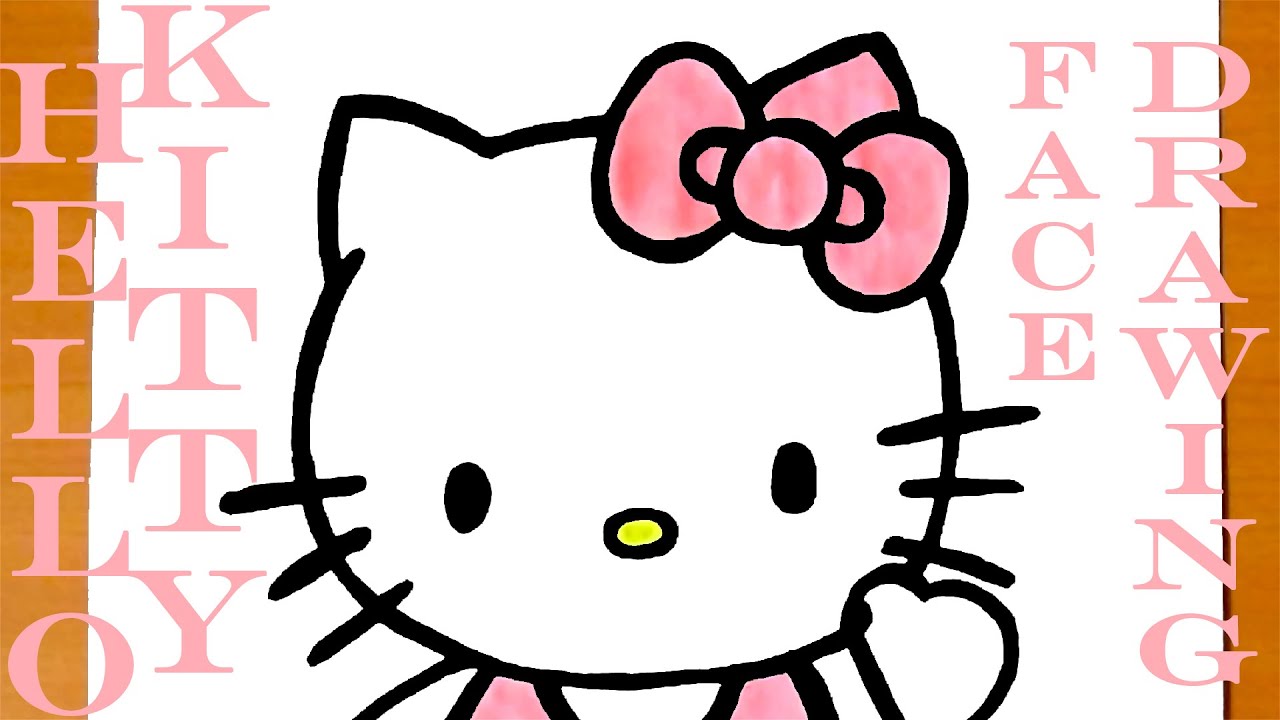 How to Draw HELLO KITTY Face Easy | #MrUsegoodART - YouTube