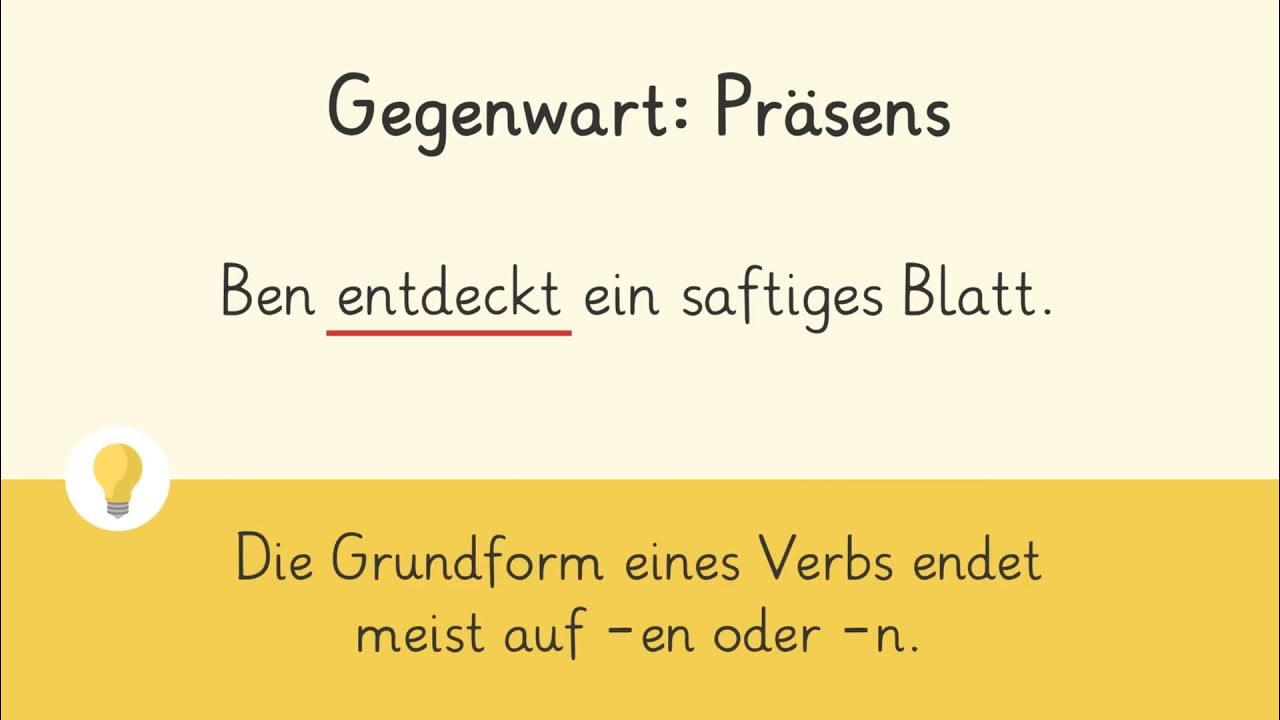 Das Präsens einfach erklärt sofatutor YouTube