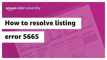 How to resolve listing error 5665