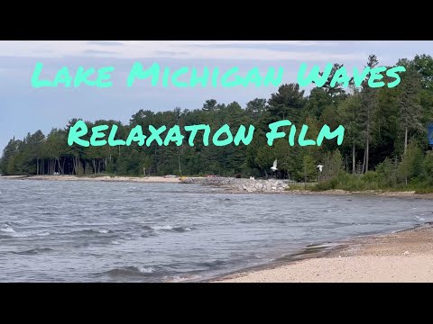 Lake Michigan Relaxation Soothing Waves Crashing On Beach