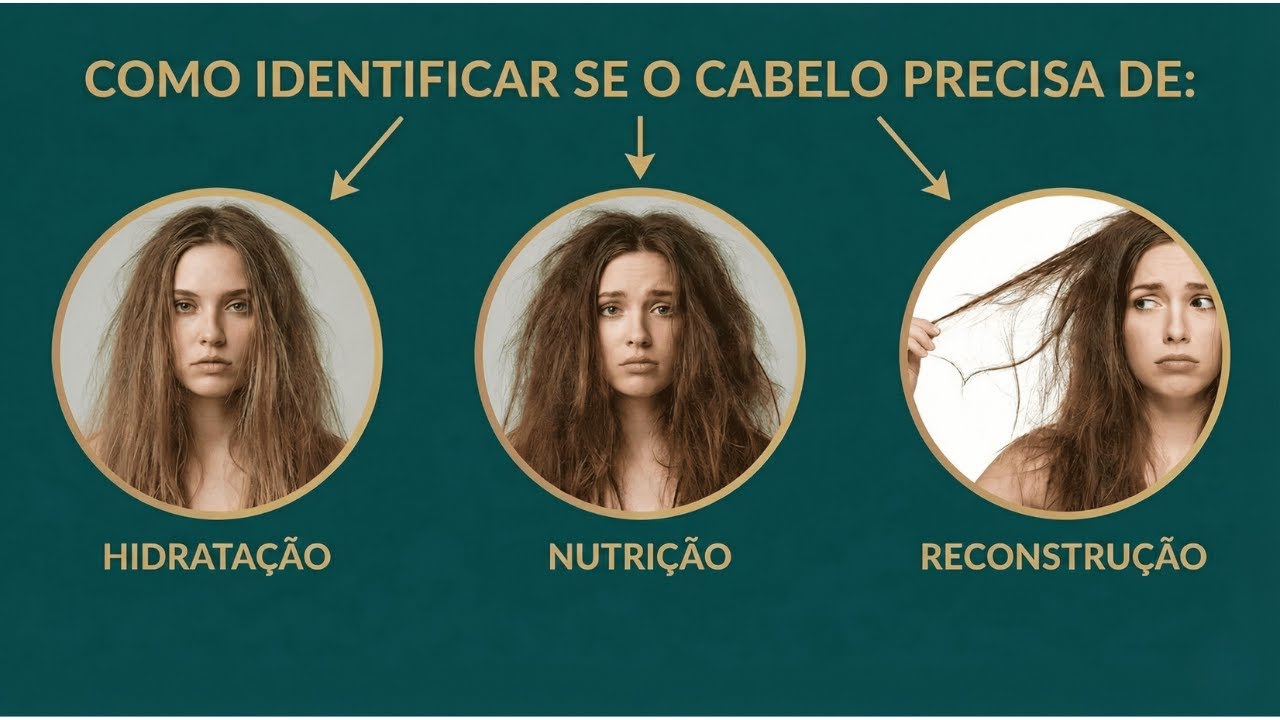 Como identificar se o cabelo precisa de Hidratação, Nutrição ou ...