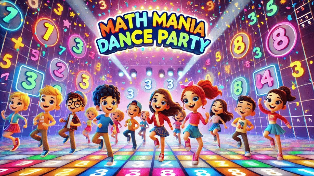 🎉 Math Mania Dance Party – A Fun and Energetic Song for Kids! - YouTube ...
