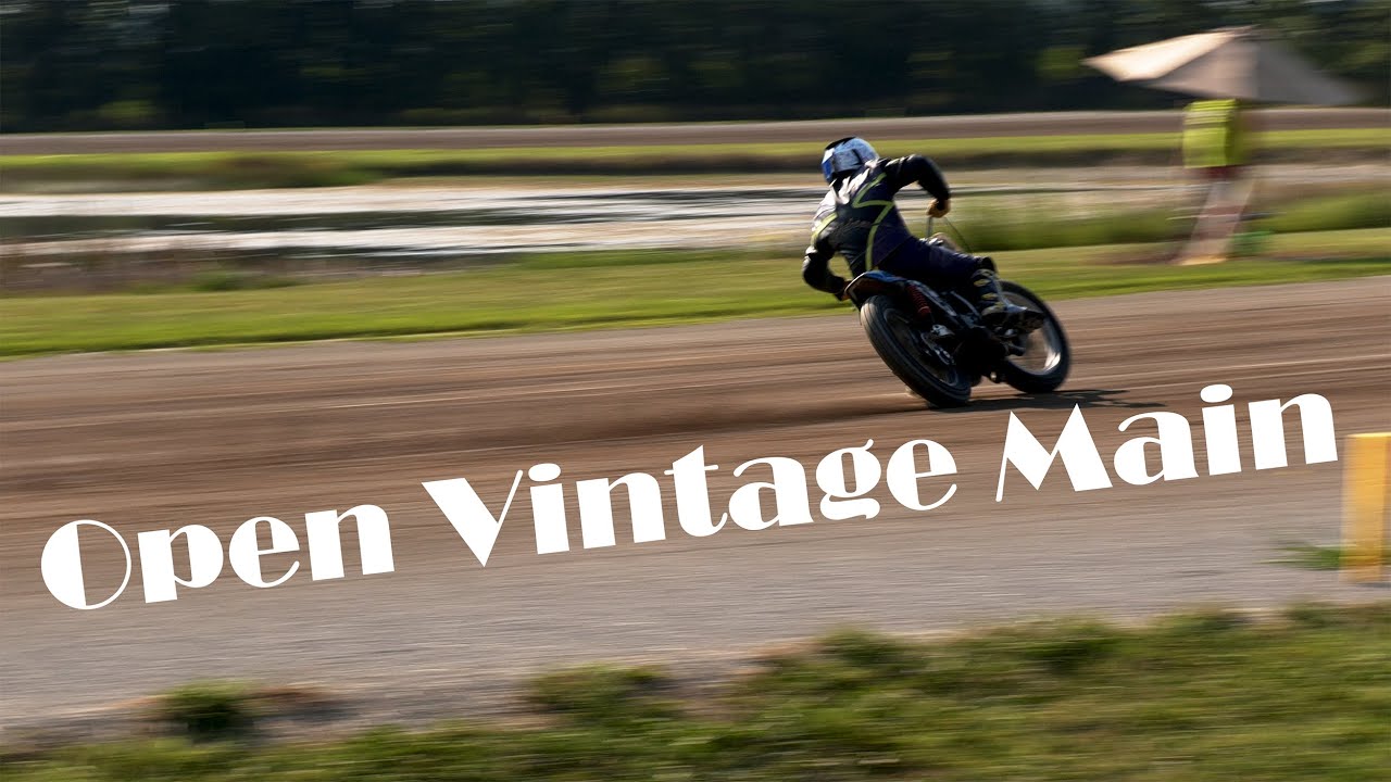 Open Vintage Main Harpster Ohio 8222021 flat track racing YouTube