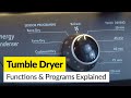Tumble Dryer Functions &amp; Programs - Complete Settings Guide