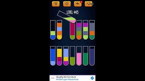 Water Sort Puzzle - Color Liquid Sorting Game Level 445 Solution