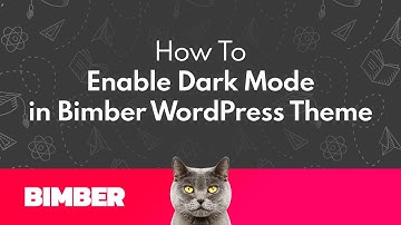 How to Enable Dark Mode in Bimber WordPress Theme
