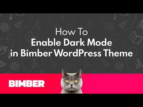 How to Enable Dark Mode in Bimber WordPress Theme