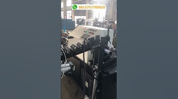 Automatic pipe cutting machine with automatic double head tube chamfering machine in line