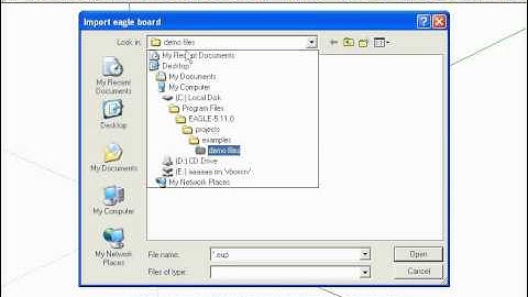 eagleUp tutorial part 3 : simple export and import example
