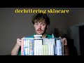 Decluttering my skincare