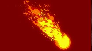 2D stylized fire ball