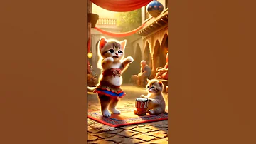 قطة ترقص على طبول بالذكاء الإصطناعي ذكاء اصطناعي قطط شورت Shortvideo Lovecats Cat 
