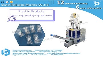 Plastic products automatic counting packing machine