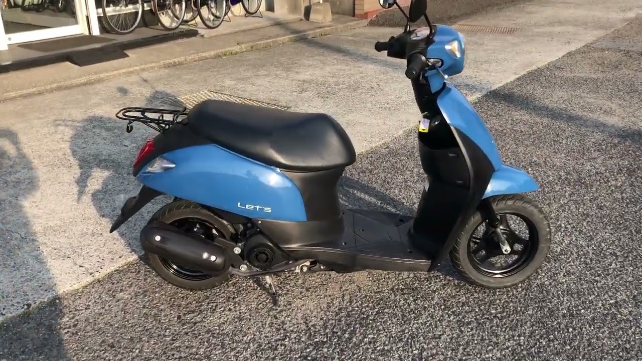 SUZUKI Let's 2018MODEL 5,779km BLUE - YouTube
