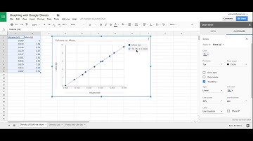 Graphing with Google Sheets 2018: Linear Data Part 1