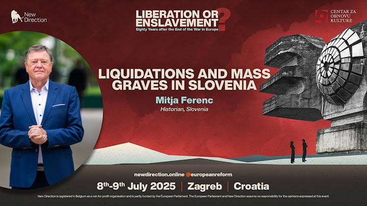 Liquidations and Mass Graves in Slovenia | Mitja Ferenc