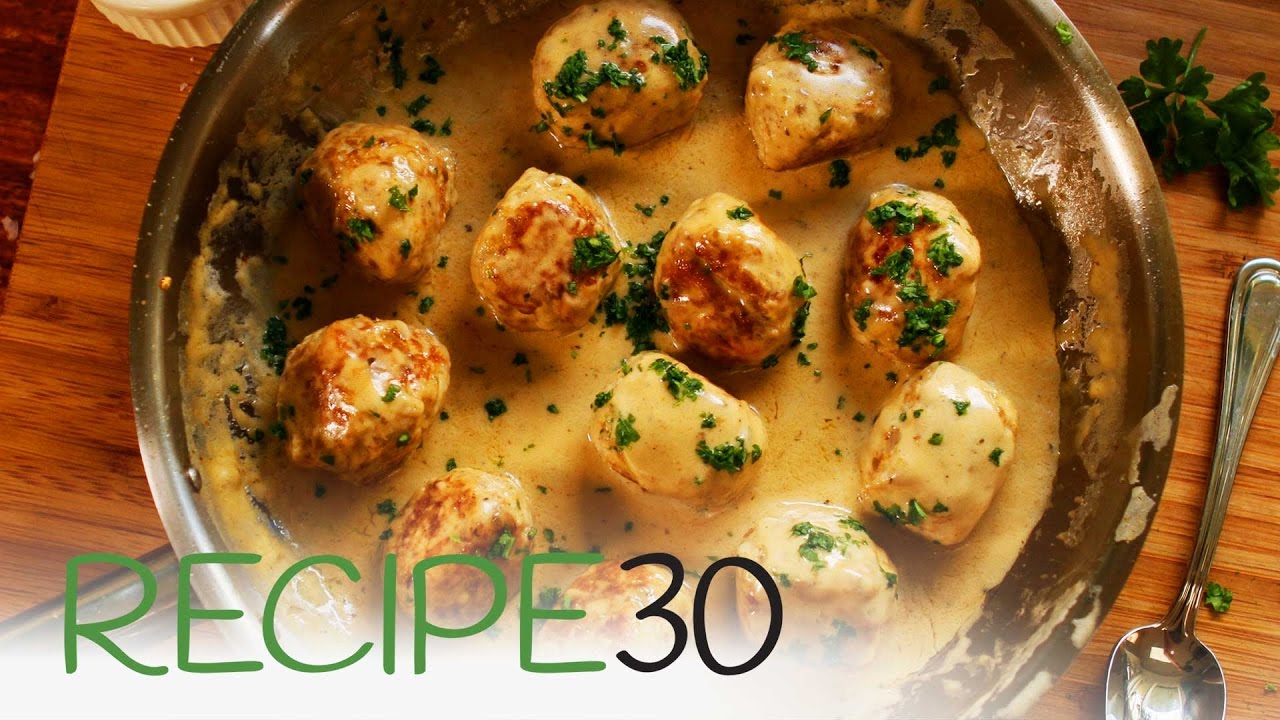 Forget IKEA, try these Swedish chicken meatballs in a mustard cream sauce | Recipe30