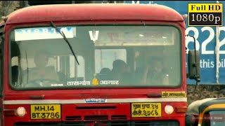 Msrtc :  pune-kolhapur | pune-karad-tasgaon |only lal pari parivartan bus one by one on ghat road