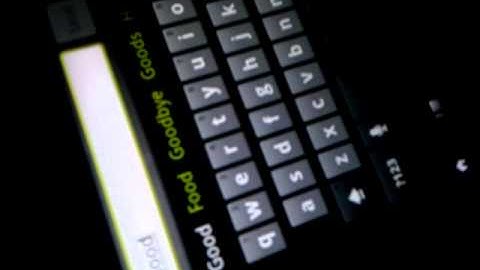 Android 2.3.2 (Gingerbread) Keyboard Demonstration