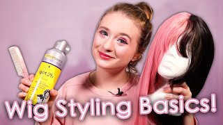 Cosplay Wig Styling Basics! [ How to Brush, Trim & Style a Wig ] | AnyaPanda