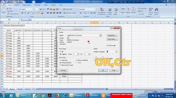 How To Print Document in Microsoft Office Excel 2007